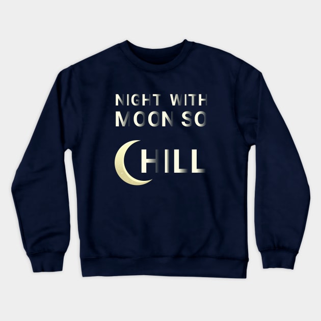 moon Crewneck Sweatshirt by Faani